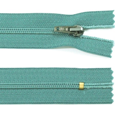 Spirálový zip no.3 nerozepínací 22cm - více barev color: 617 vodová modro-zelená