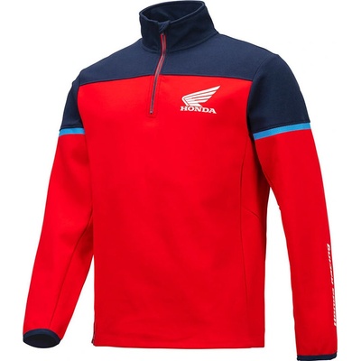 Honda mikina RACING Half Zip 22 red/blue