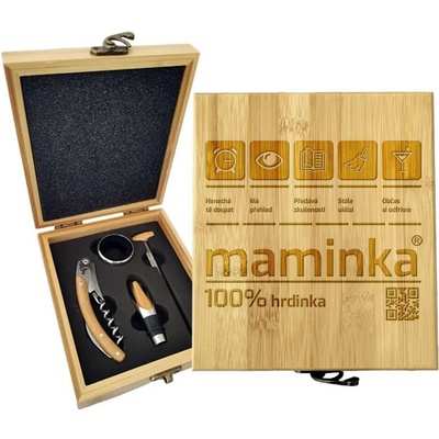 Sablio Dárková sada na víno Maminka: 147×168×49 mm