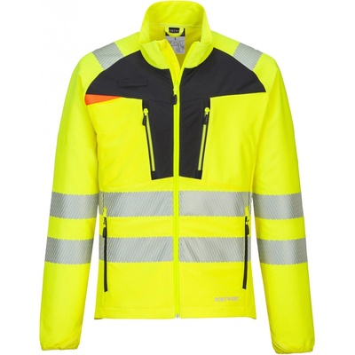PortWest HI-VIS DX481 Základní vrstva reflexní slim fit HV žlutá/černá