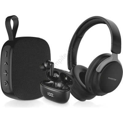 Aligator AUC001 - AUDIO COMBO 3 в 1: над-ушни слушалки, слушалки и високоговорител (PH0136)