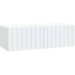 vidaXL Стенно монтиран ТВ шкаф 98 x 41 x 30 см Бяло (898355)