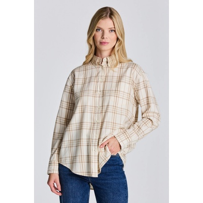 Gant D2. RELAXED CHECK FLANNEL SHIRT biela