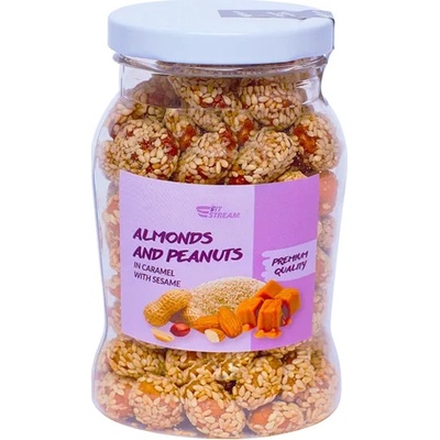 FitStream Mandle a arašídy v karamelu se sezamem 220 g