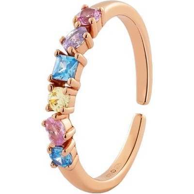 Preciosa pozlacený prsten Valencia s kubickou zirkonií P70