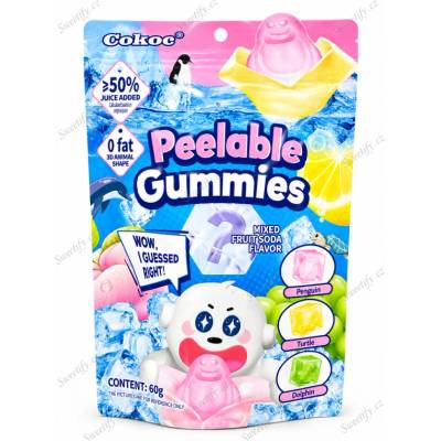 Cokoc Peelable Gummies Mixed Fruit Soda 60 g