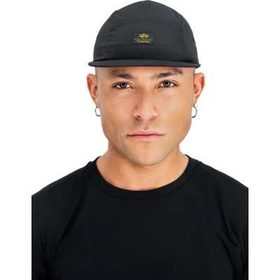 Alpha Industries Fitted Soft Cap black čierna