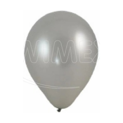 Wimex Nafukovací balónik strieborný O25cm `M` WI53595