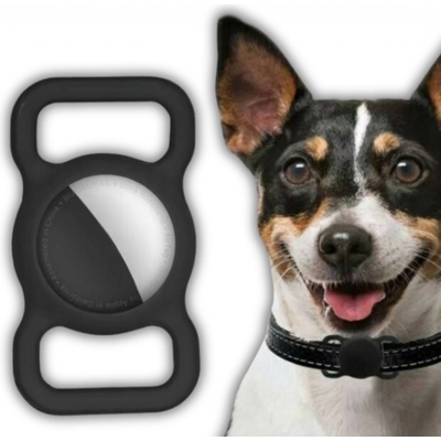 Tech-Protect Pet na Apple AirTag na psí obojok, čierne