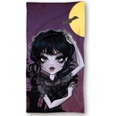 MLC bavlnená plážová osuška Wednesday Addams 70 x 140 cm