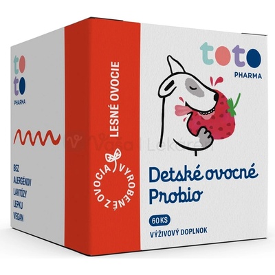 Toto Detské ovocné Probio 60 ks