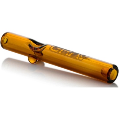 Grav Skleněná Šlukovka Steamroller 18cm Jantarová