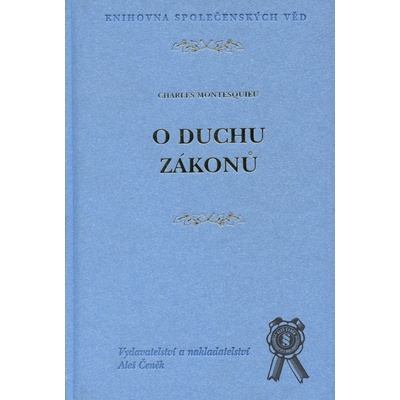 O duchu zákonů - Montesquieu Charles