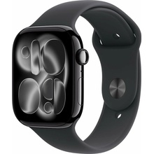Apple Watch Series 11 46 mm Klavírny čierny hliník s čiernym športovým remienkom M/L MEUX4WF/A
