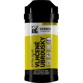 DEN BRAVEN Extra silné čistící a vlhčené ubrousky 80 útržků 20 X 30 cm