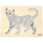 Viga Toys Монтесори образователен пъзел Viga - Котка (44612) - ozone