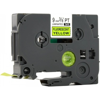 Pro Brother Съвместима лента с Brother TZ-C21/TZe-C21, сигнал 9mm x 8m, черен печат/жълт фон (TZeC21)