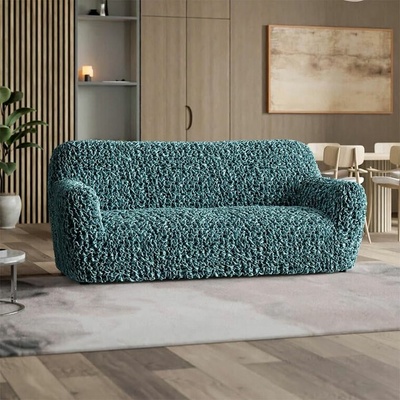 Bielastické poťahy VELVET petrolejové trojkreslo (š. 170 - 220 cm) Doprava zadarmo