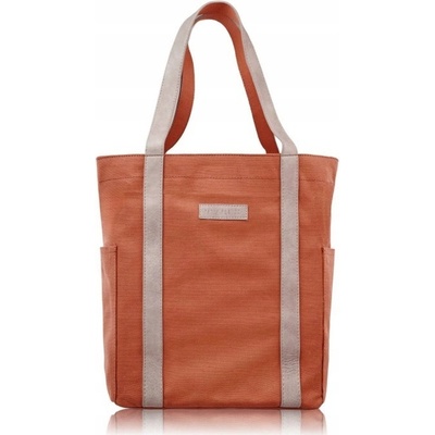 Paolo Peruzzi shopper kabelka z umělé kůže oranžová