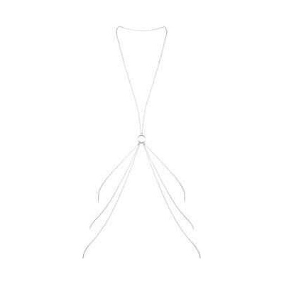 Bijoux Indiscrets Magnifique 8 Body Chain, Erotický řetízkový šperk na tělo, stříbrná