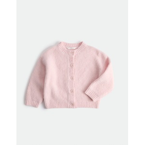 Marks & Spencer Плетен кардиган с вълна (2-8 години) Marks & Spencer розов Marks & Spencer | Rozov | Момичешки | 2-3 години