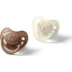 BabyOno Take Care Anatomical Silicone Soothers биберон Day & Night 18m+ 2 бр