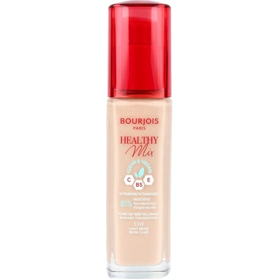 Bourjois Paris Healthy Mix Clean & Vegan Radiant Foundation hydratační a rozjasňující make-up 53W Light Beige 30 ml