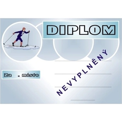 VIZINGR Lyžování diplom A4 č.1