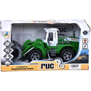 Armtoys ЗЕЛЕН ТРАКТОР С ГРЕБЛО В ОТВОРЕНА КУТИЯ - armtoys