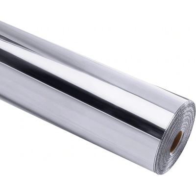 HTVRONT Samolepiaca fólia v odtieni Chrome Metallic, 30,5 cm x 90 cm (strieborná)