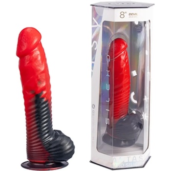 Фентъзи пенис дилдо, термореактивен ефект, 20, 3см. - SilexD Devil Dildo (D-245452)