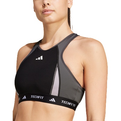 adidas Сутиен adidas TECHFIT Medium-Support High-Neck BRA ix3286 Размер L A-B