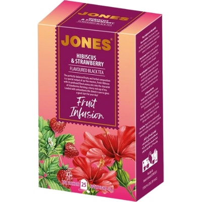JONES Black Hibiscus & Strawberry 25 x 2 g