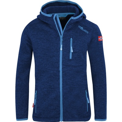 TROLLKIDS Детско поларено яке Trollkids Kid's Jondalen Jacket XT Fleece jacket - French Blue / Medium Blue - размер 128 (EU) (703-2541-0316)
