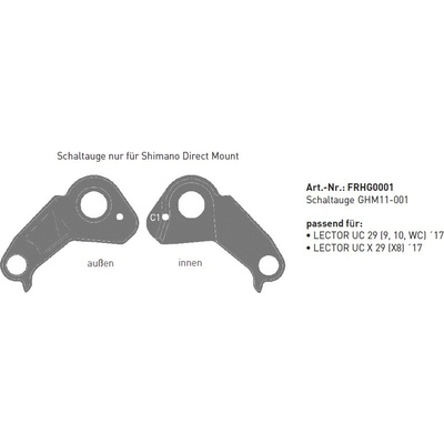 Shimano Pätka GHOST FRHG0001 Direct Mount