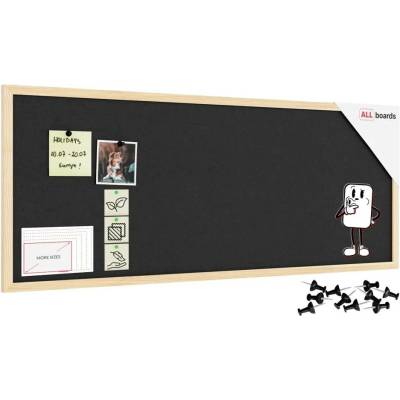 Allboards TFGREY104G Textilní tabule 100 × 40 cm