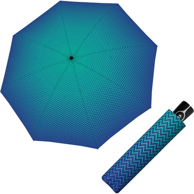 Doppler Fiber Magic Strong blue deštník dámský plně automatický modrý