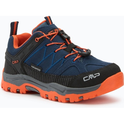 CMP детски ботуши за трекинг Rigel Low Wp b. blue / arancio