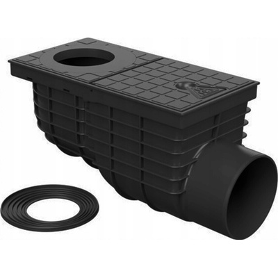 Chudej Strešný lapač Kanalizačná vpusť bočná štandard D110 mm čierna KV110BST