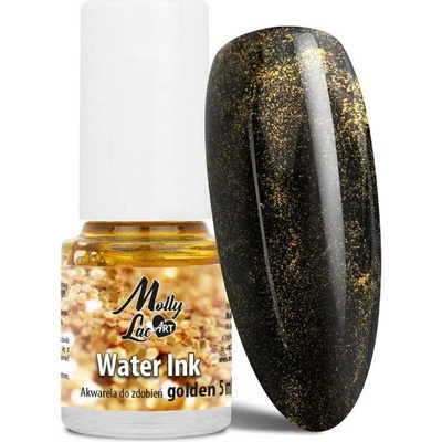 MollyLac ART Water Ink Akvarelová farba na zdobenie GOLDEN, 5ml