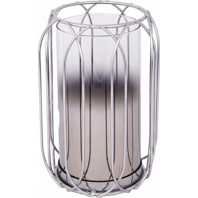 Eurolamp Strieborný svietnik 26x19 cm 752-24035