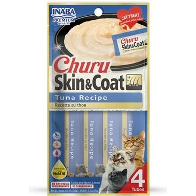 Inaba Churu Skin & Coat cat Tuniak 4 tuby 56 g