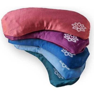 Bodhi Yoga Bodhi meditační polštář na oči OM s organickou levandulí 23 cm Baklažánová