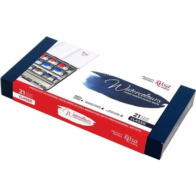 Rosa Sada akvarelových barev 21 ks