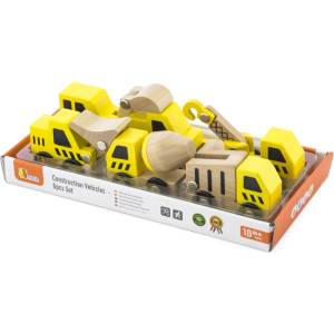 Viga Toys Комплект Viga - Строителни колички, 6 броя (50541)