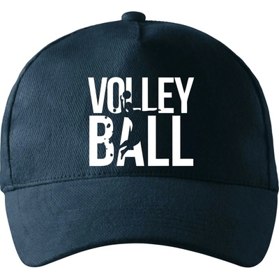Volleyball nápis so zahnutým šiltom a mosaznou sponou Tmavomodrá takmer čierna