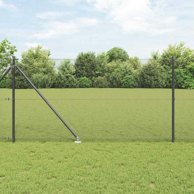 vidaXL Svařované drátěné ploty s hroty 100 x 1 m Ocel potažená PVC