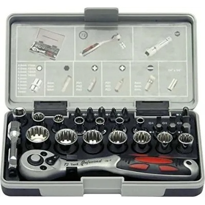 PROJAHN Гедоре комплект 1/4", 4-14 мм, 28 броя Projahn