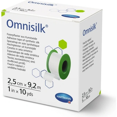 Omnisilk náplast cívková z hedvábí bílá 2,5 cm x 9,2 m