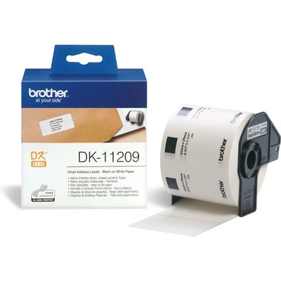 Brother DK-11209, 29mm x 62mm, biela, originálna papierová role